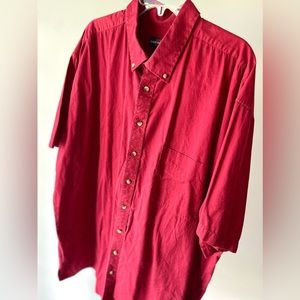 Canyon Ridge, Men’s button down shirt, red, sz 3XLT
